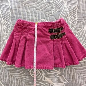 Land's End Toddler Girl Corduroy Velvet Skirt with Shorts